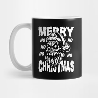 Skull Santa Hat Christmas Mug